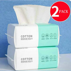 100PCS Disposable Face Towels – Soft Pearl Cotton Makeup Remover