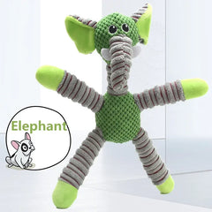 Indestructible Large Dog Sound Squeaky Toys Animals Shape Pet Soft Plush Chew Molar Training Toy Puppy Bite Teeth Dental Toys Pet Shop