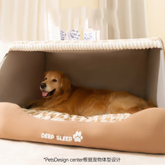 2025 New Kennel Warm in Winter Closed Removable and Washable Security Kennel Cat Bed Medium Large Dog Pet Supplies Puppy Pet Shop