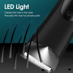 Men’s Electric Hair & Beard Trimmer with LED Light