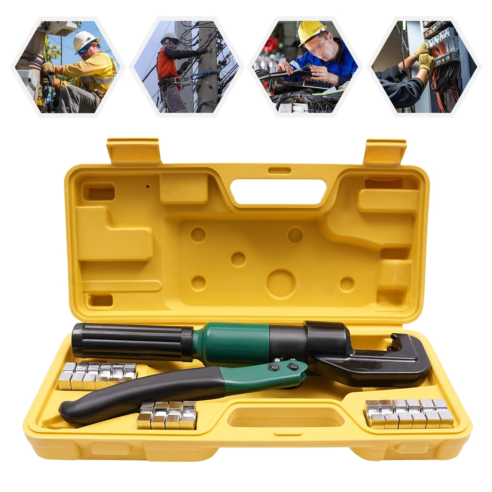 YQK-70 Hand Operated Hydraulic Crimping Tool Hydraulic Crimper Hydraulic Crimper with 8 Pairs of Dies