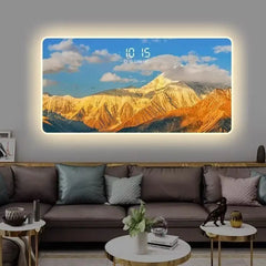 Digital perpetual calendar electronic clock hanging watch decoration artist uses restaurant clock wall hanging light Home Decor