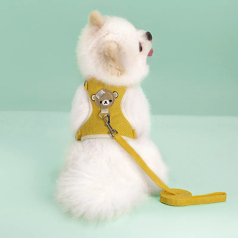 Pet Dog Harness Lead Leash Set Adjustable Puppy Kitten Vest Harness Small Medium Dog Cat Collar Chihuahua Pet Dog Accessories Pet Shop