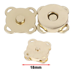 1/10Sets Magnetic Snap Button Metal Invisible Sew on Button Lock Clasps Fasteners for Purse Bags Clothes Craft DIY Accessories