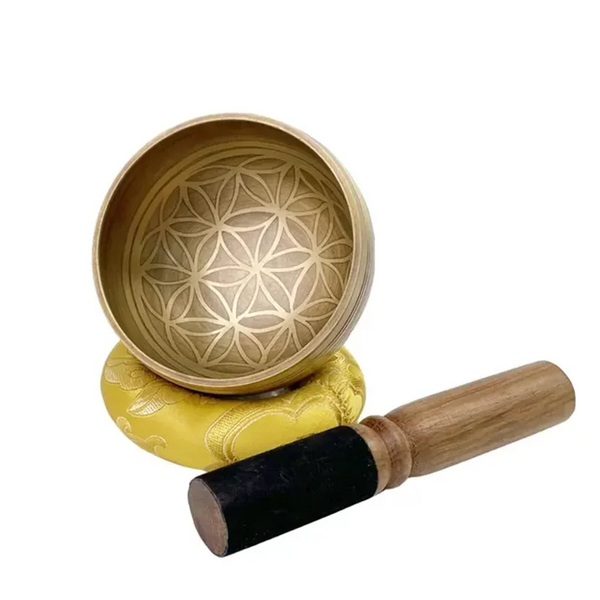 Miwayer Tibetan Singing Bowl Set Sound Bowl Meditation Bowl Unique Gift Helpful for Meditation Yoga Stress Relief