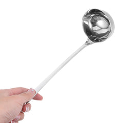 Stainless Steel Ladle with Pouring Spout Soup Oil Separator Spoon Canning Ladle Heat Insulation Anti-scalding Spoon Kitchen Tools, Cooking Utensils