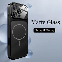 Luxury Original For Magsafe Matte Armor Case For iPhone 17 Air 16 15 14 13 Pro Max Funda Wireless Charging Hard Magnetic Cover