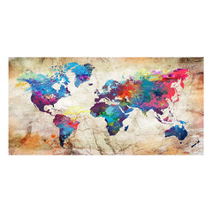 Vintage World Map Picture Canvas Painting Retro Map Posters Prints Wall Art Picture Quadro for Living Room Home Decor Cuadros