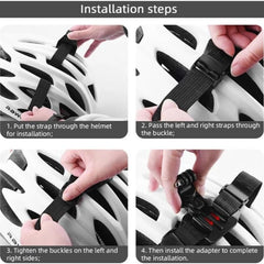 Motorcycle Helmet Strap Adjustable Length Bicycle Accessories for Gopro Hero 13 12 11 10 9 8 7 Dji Action 6 5Pro OSMO Camera