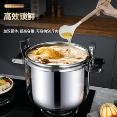 30 Quart olla de presion grande & stainless steel pressure cooker & large steamer cooking pressure canners,safety lock Explosion Kitchen Tools, Cooking Utensils