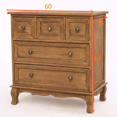 Solid Wood Chest of Drawers Storage Cabinet