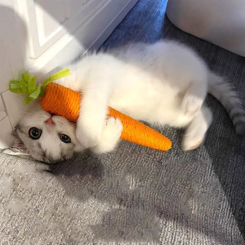 Cat Toys Sound Carrot Cuddle cat stick since fun fun cat teething stick anti-bite cat scratch board pet supplies Pet Shop, Pet Toys