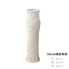 Modern Ceramic Flower Vase 48cm Large Floor Standing Golden Water-Filled European Style Living Room Decorative Flower Pot