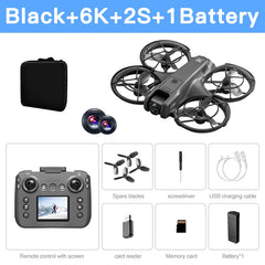 New V666  Camara Drone 8K Professional WIFI 5G Dron Obstacle Avoidance Brushless Altitude Headless Mode RC Quadcopter Kids Toys