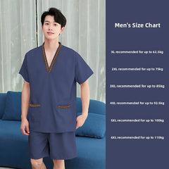 New High-End Sweat Sauna Suit Men's Foot Massage Simple Fashion Design Thermal Spa Bathing Suit Absorbent Cotton Sauna Robe