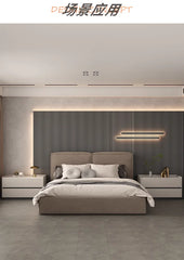 Italian Minimalist Bedside Table with Drawers Bedroom Furniture