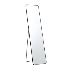 Arched metal length floor mirror bedroom living room Dressing Cream Girls Mirror  Modern Simple Full Body Frame Mirror