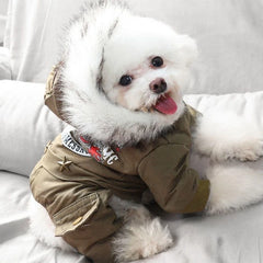 Winter Pet Dog Jumpsuit Warm Dog Clothes for Small Dogs Chihuahua Jacket Costumes Shih Tzu Coat Outfits