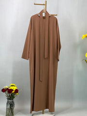 Hot Selle Muslim Woman Abaya With Pockets Islamic Casual And Simple Long Dresses Moroccan Caftan Woman Dubai Abaya Ramadan Black