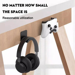 Under Desk Headphone Stand Universal Wall Mount Gaming Controller Holder Headset Display Rack Earphone Hook