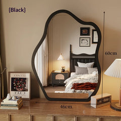 Vintage Full Length Floor Mirror Standing Full Body Large Decorative Gold Frame Cloud Accent Bedroom Living Room Furniture