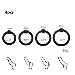 Penis Ring Reusable Silicone Semen Cock Ring Penis Enlargement Delayed Ejaculation Sex Toys For Men
