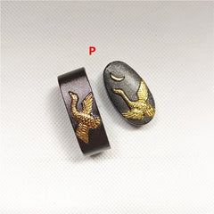 New Sword Handle Tsuka Alloy Fuchi Kashira For Japanese Samurai Katana Wakizashi Sword Fittings
