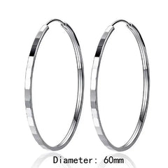 Senlissi 18K Gold Plated 925 Silver Hoop Earrings for Women