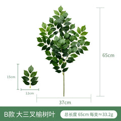 Fake Plant Home Living Room Decor Simulation Green Eucalyptus Leaves Jungle Arrangement Flower Arrangement Accessories