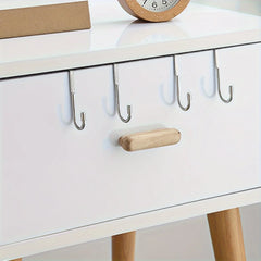 Stainless steel bedside cabinet door hook dormitory double hook bathroom kitchen hanger