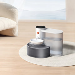 Smart Pet Water Fountain,3L Wireless Cat Water Fountain No Filter,Battery Operated Ultra Silent Cat Fountain Rechargeable