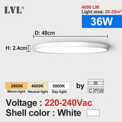 Home Decor LED Ceiling Light Wood Grain & White 3 in 1 Lighting Colors Home Lighting Kitchen Bedroom Bathroom Round Flush Ceiling Lamp