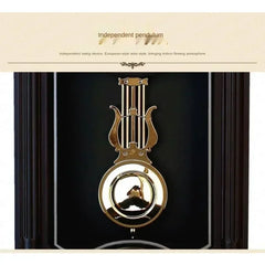 Large 3D Wall Cloc, Vintage European Pendulum Clock, Retro Modern Design Living Room and Farmhouse Decor Home Timepiece