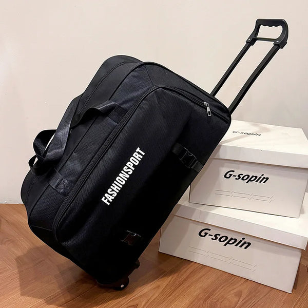 Large Capacity Carry-On Suitcase Handheld Travel Bag with Lock for Men And Women Short Business Trips Wheel Luggage Pull Bag