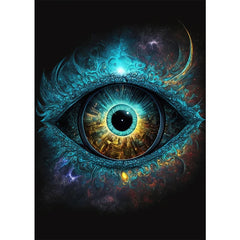 Classic Abstract Eye Canvas Wall Art Poster for Home Decor