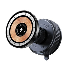 K10 Vacuum Suction Cup Car Magnetic Wireless Charger Foldable 360° Universal Rotating Stand for iPhone Samsung Gym Bath Mirror
