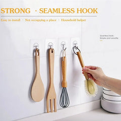 1-20pcs Hooks Transparent Strong Self Adhesive Door Wall Hangers Hooks Suction Heavy Load Rack Cup Sucker For Kitchen Bathroom