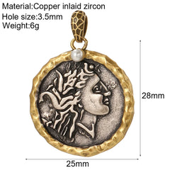 Y2K Boho Cross Our Lady Necklace for Women Golden Jesus Angel Choker Diy Pendant Stainless Steel Chain High Quality Jewelry