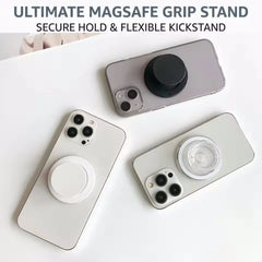 Magnetic Folding Mobile Phone Grip Holder Socket Pocket Support for Magsafe IPhone Mac Samsung Safe Ring Finger Expanding Stand