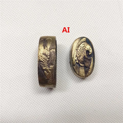 New Sword Handle Tsuka Alloy Fuchi Kashira For Japanese Samurai Katana Wakizashi Sword Fittings
