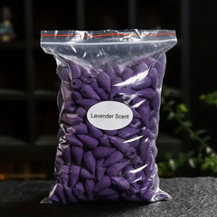 Mixed Waterfall Smoke Backflow Natural Incense Cone Incense Lavender Multi-scented Suitable for Places Tea Room Yoga Room Aroma