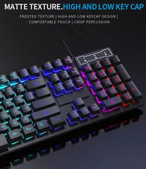 Backlit Mechanical Gaming Keyboard & Mouse Set – Wired