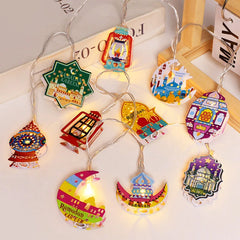 Ramadan Eid Mubarak LED Moon Star String Lights 2026