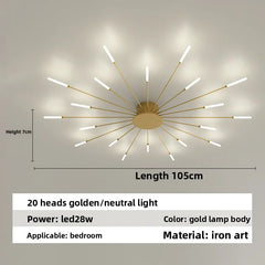 Nordic Ceiling Lighting for Living Room Bedroom Kitchen Led Ceiling Light Fixture Indoor Home Firework Decor Ceiling Lights