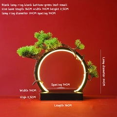LED Light Ring Ornament Chinese-style Photography-specific Ambient Light Display Stand Creative Desktop Home Decoration Ornament
