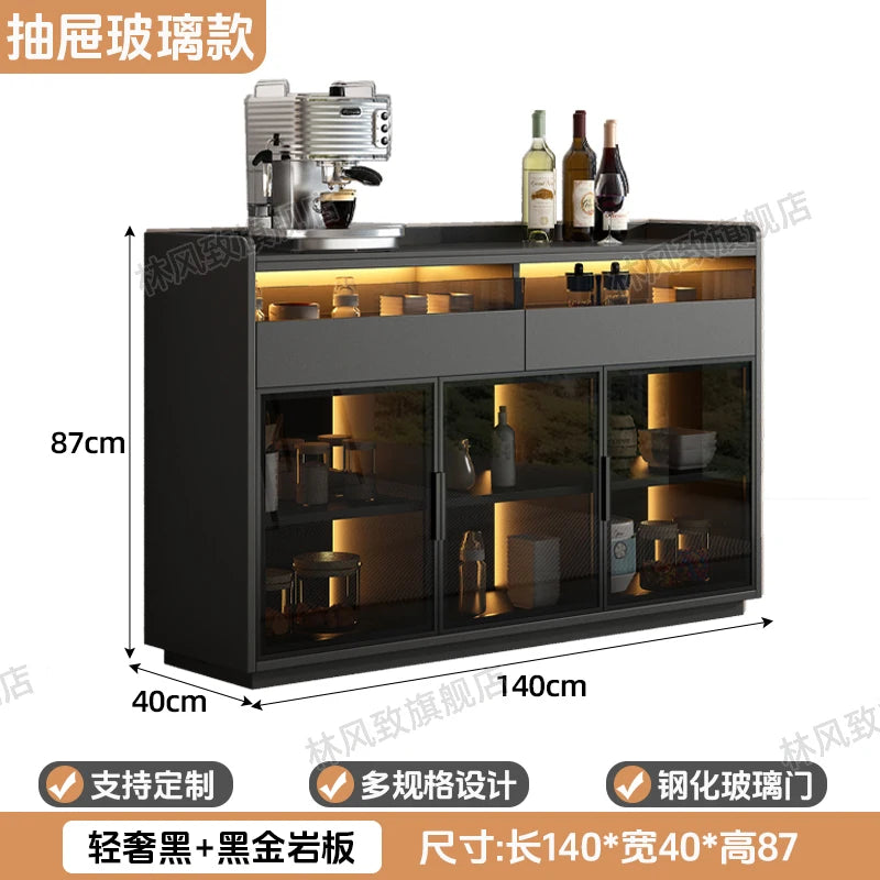 Living Room Glass Door Tea Water Cabinet Storage Cabinet Kitchen Drawer Storage Sideboard Box Decorative Bedroom Furniture Kitchen Display Cabinets Kitchen & Dining Furniture