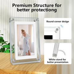 5-Inch Acrylic Digital Photo Frame – IPS Screen with 4GB Memory Home Decor