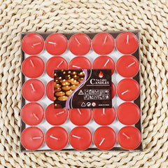 50pcs gift box candlelight small candles create a festive atmosphere. Small candlesticks, smokeless and odorless