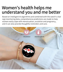 2026New 7.9mm Ultra-Slim SmartWatch Women Health Monitoring Always-On Display 100 +Sports Modes Bluetooth Call Smart Watch Women