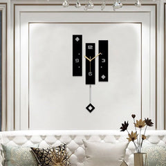 Nordic Clock With Pendulum Large Size Wall Watch Modern Design For Home Decoration Big Duvar Saati Decor